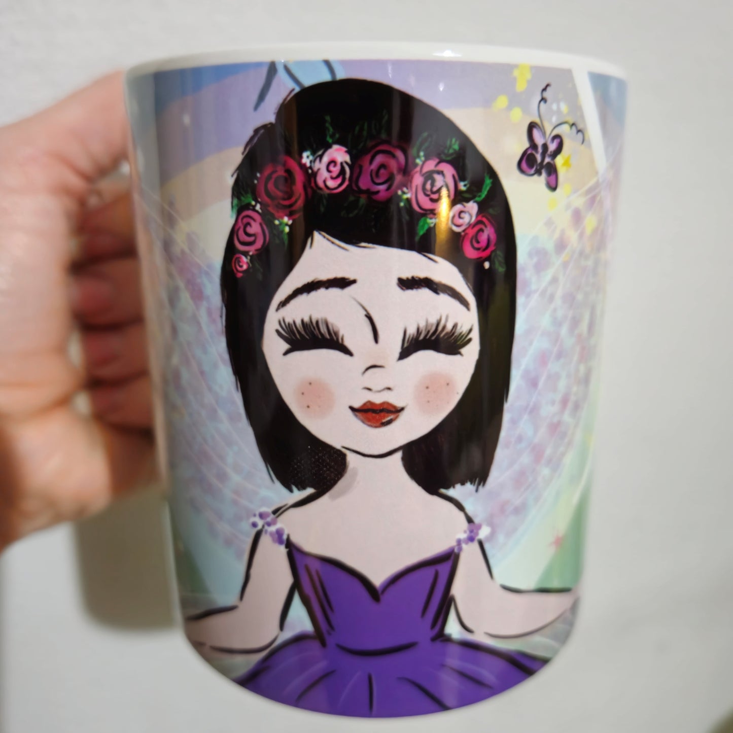 personalizirana šalica, poklon za djecu, žene, suprugu, šalica s printom po želji, vila
