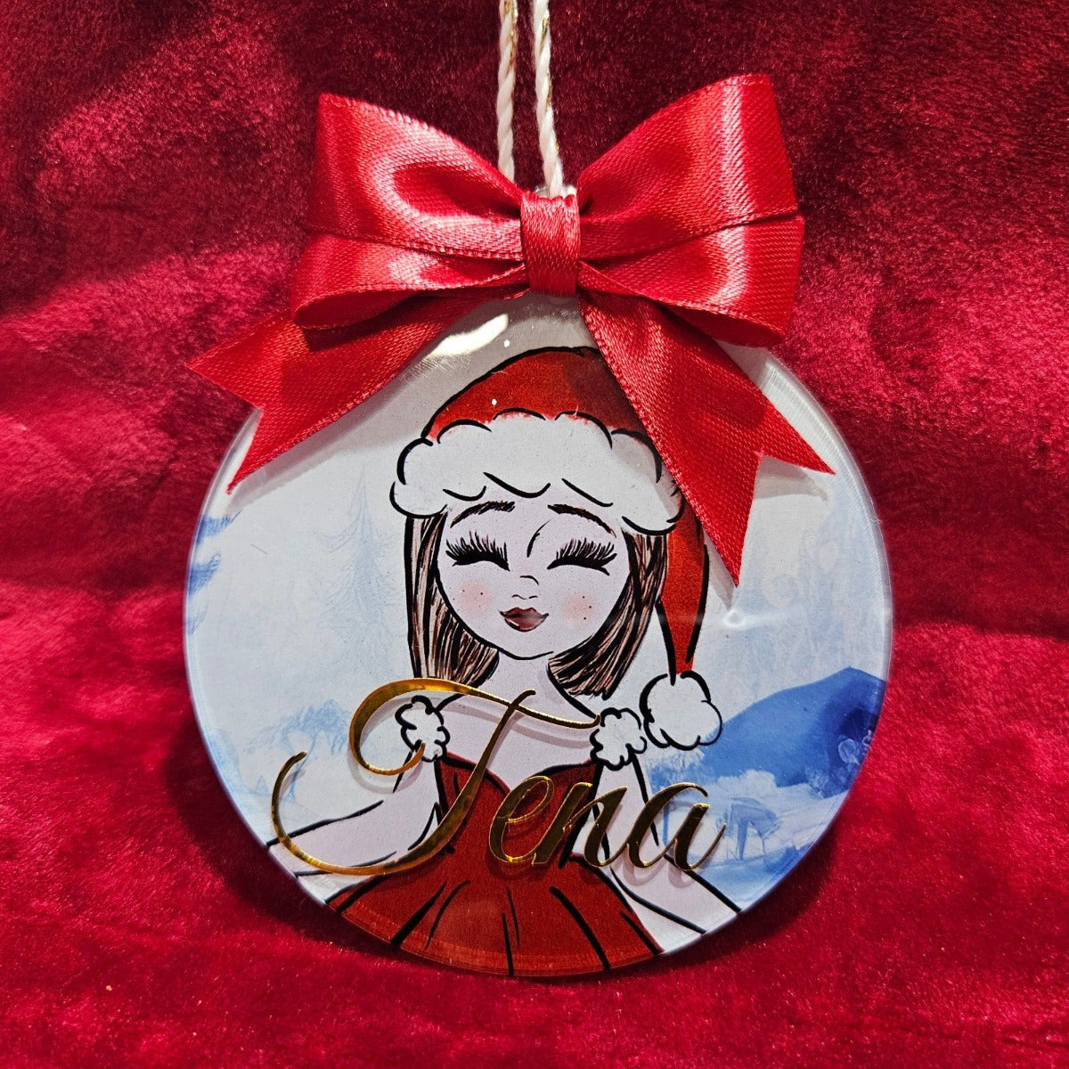 personalizirane kuglice za bor ukras za božić kuglica s printom po želji za djevojčice poklon pod bor za djevojčice curice personalizirani pokloni
