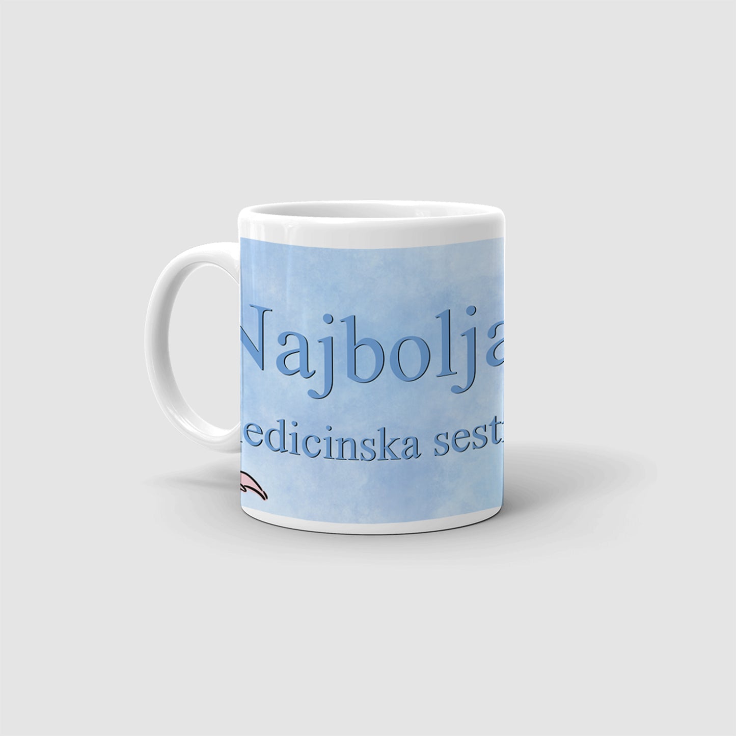 personalizirana šalica za medicinsku sestru, poklon za djecu, žene, suprugu, šalica s printom po želji, vila, poklon zahvalnosti, medicinske sestre