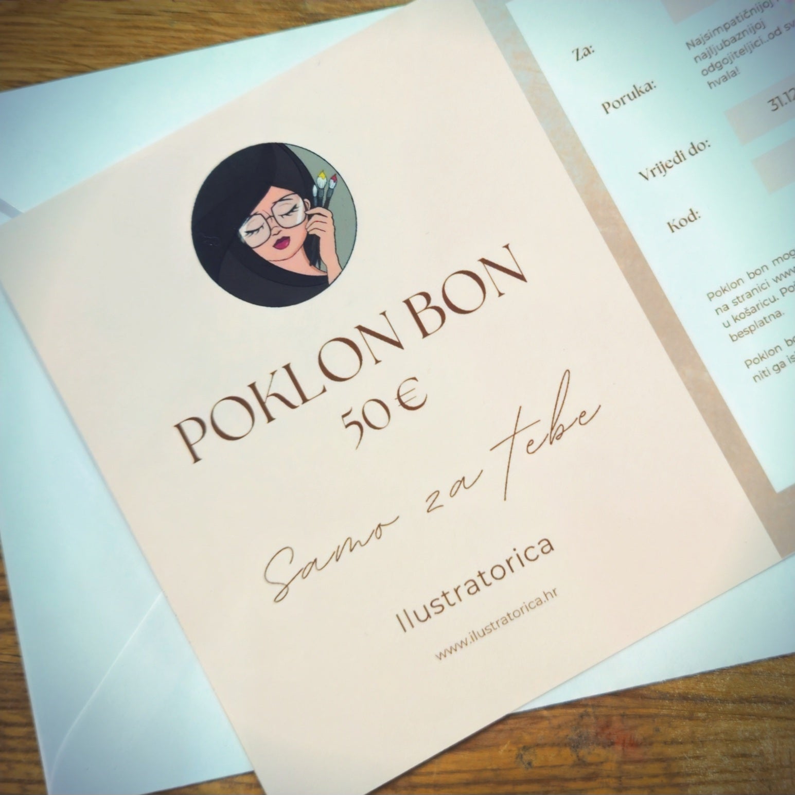 Poklon bon ilustratorica oslikane kute personalizirane unikati poklon za tetu odgojiteljicu odgojitelje odgajatelje