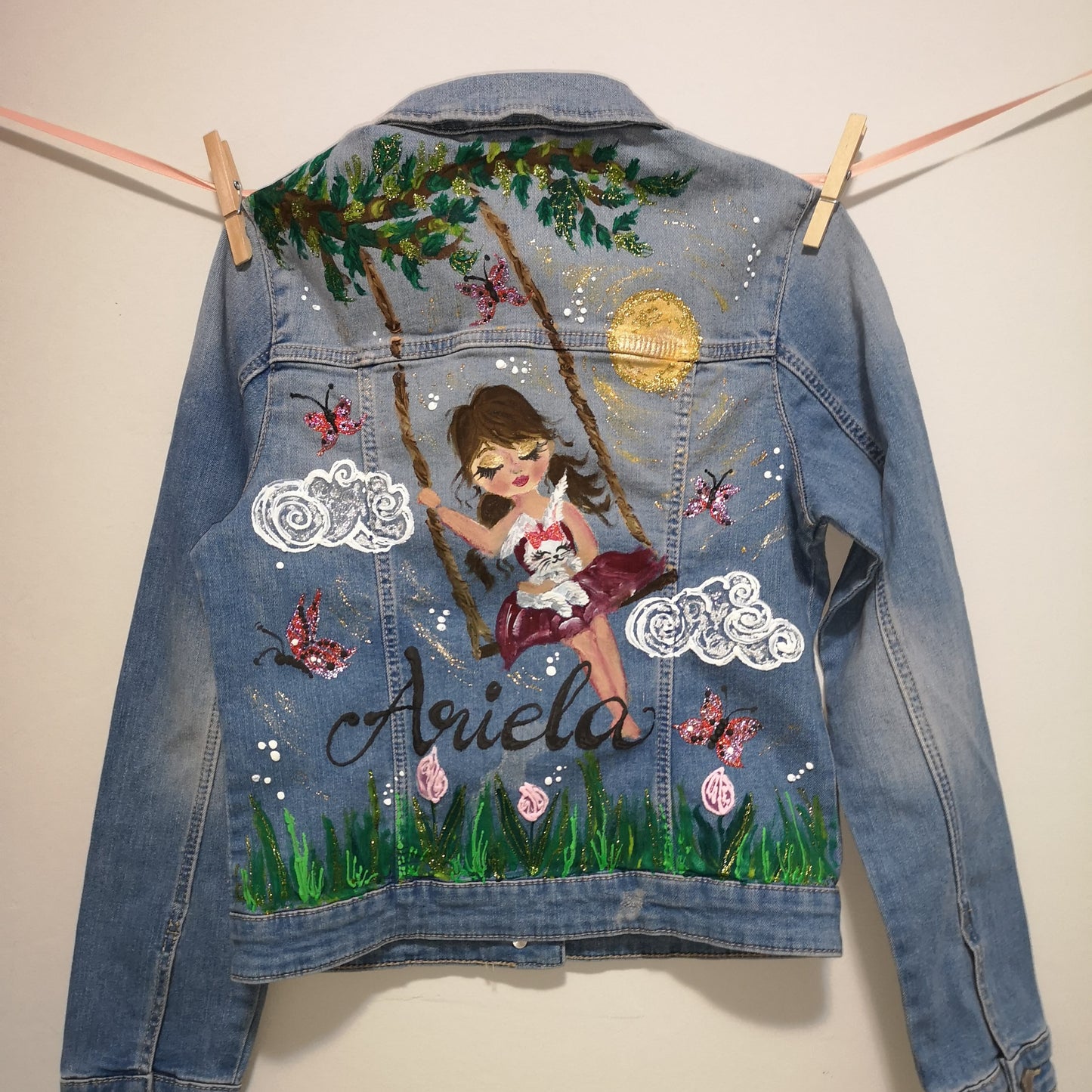 Personalizirani pokloni za djecu, personalizirani pokloni za bebe, jakne za djecu, jakne za djevojčice, personalizirana jakna, oslikana jakna personalizirani pokloni za djevojčice, unikatni pokloni za djecu