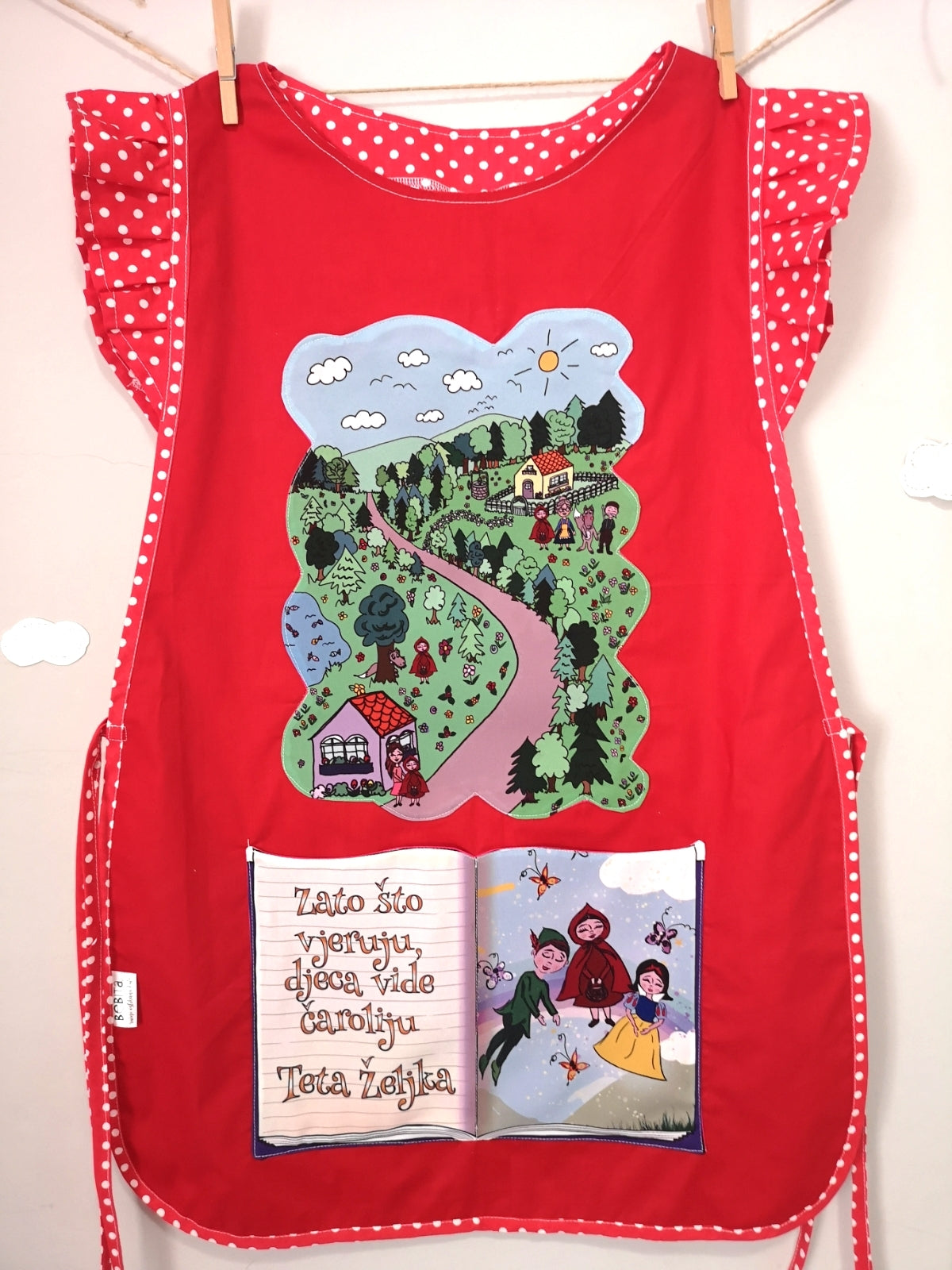personalizirane pregače s printom pregača kuta za vrtić kute za s tiskom, pokloni za tete u vrtiću, kute s crtežom, personalizirane kute, personalizirane pregače, kute s ilustracijom, poklon za tete u vrtiću