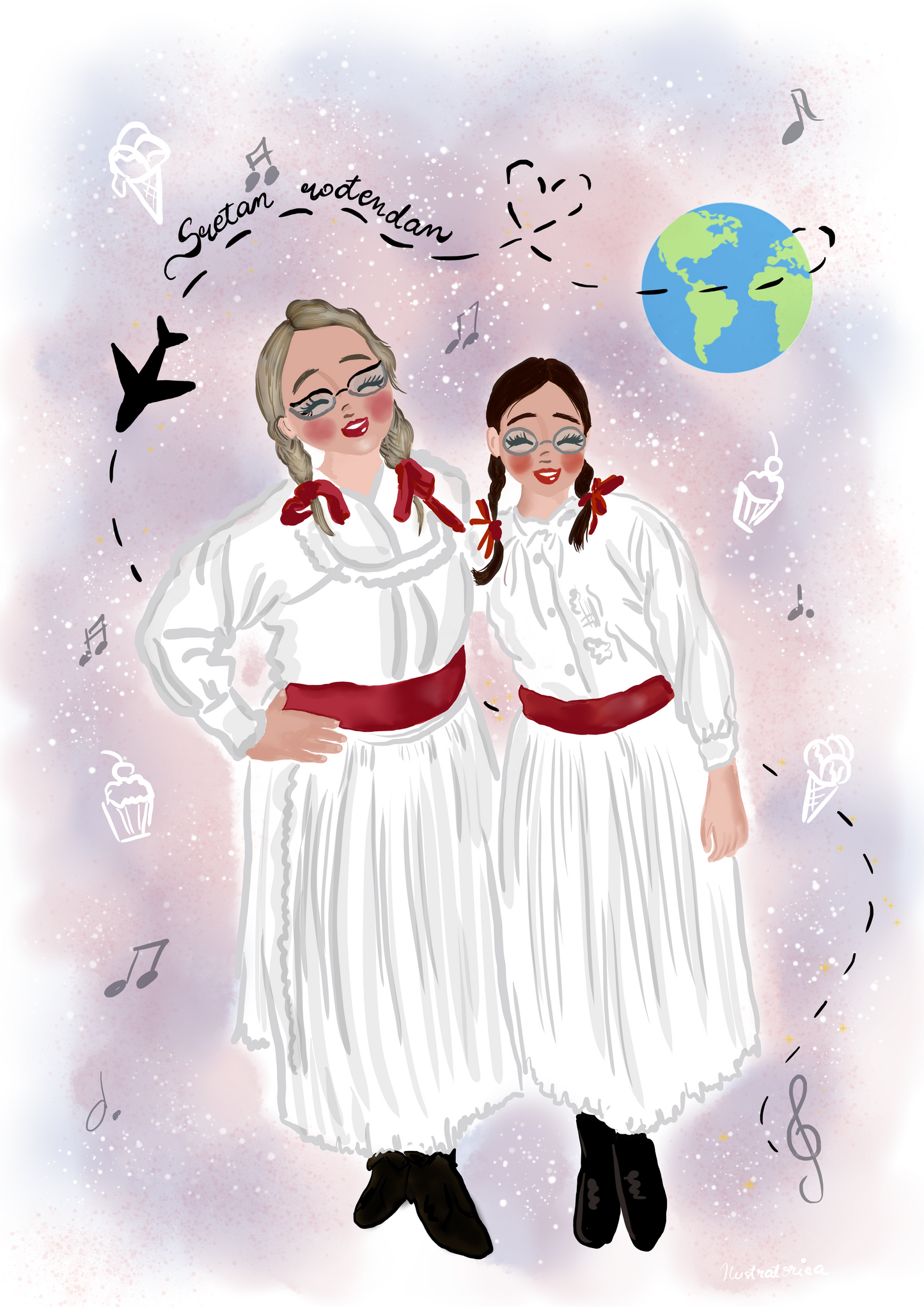 Personalizirana ilustracija (isprintana na posteru A4 formata)