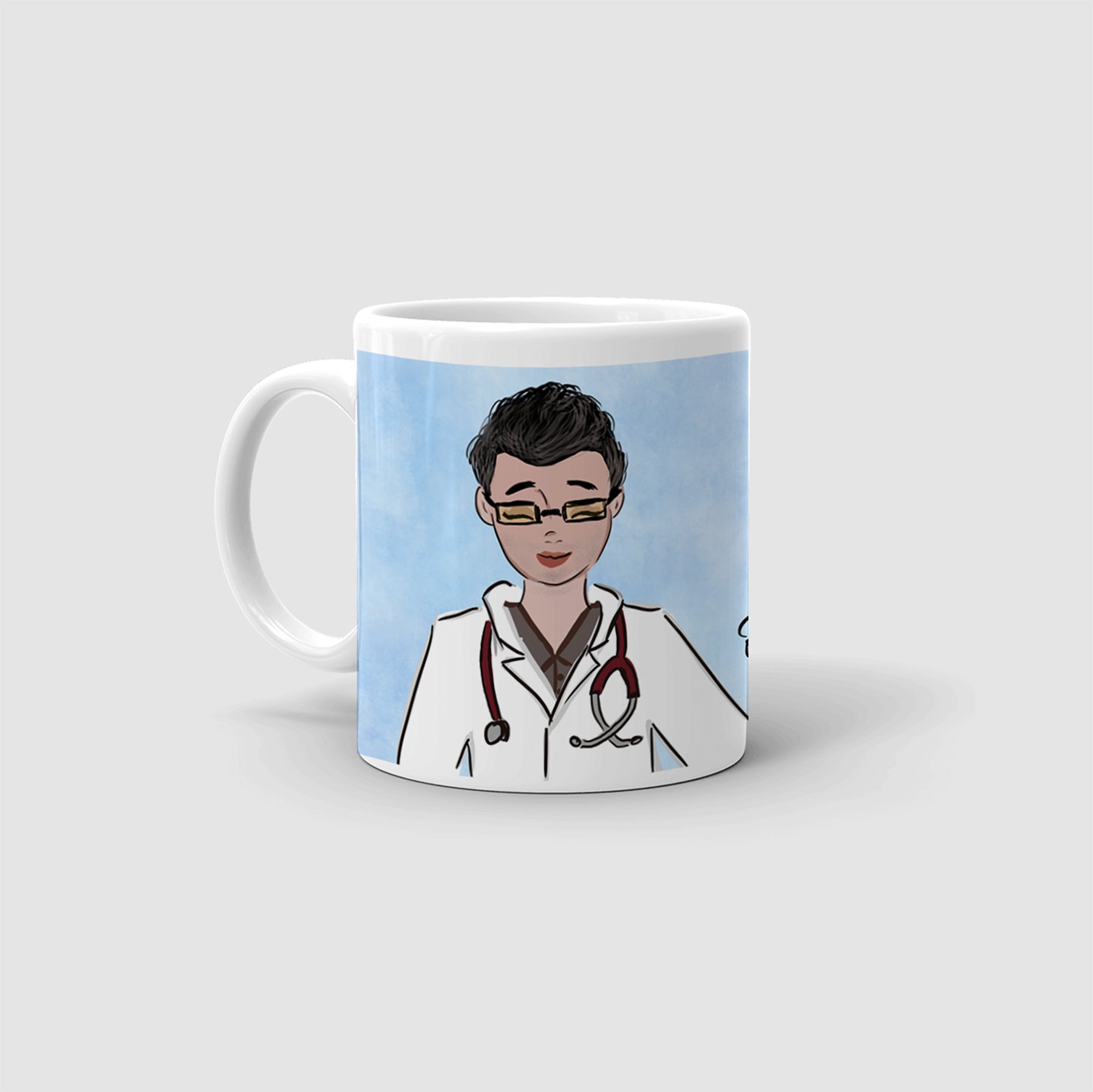 personalizirana šalica za medicinsku sestru, poklon za djecu, žene, suprugu, šalica s printom po želji, vila, poklon zahvalnosti, medicinske sestre, doktor