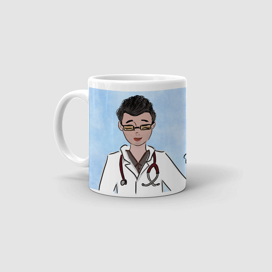 personalizirana šalica za medicinsku sestru, poklon za djecu, žene, suprugu, šalica s printom po želji, vila, poklon zahvalnosti, medicinske sestre, doktor