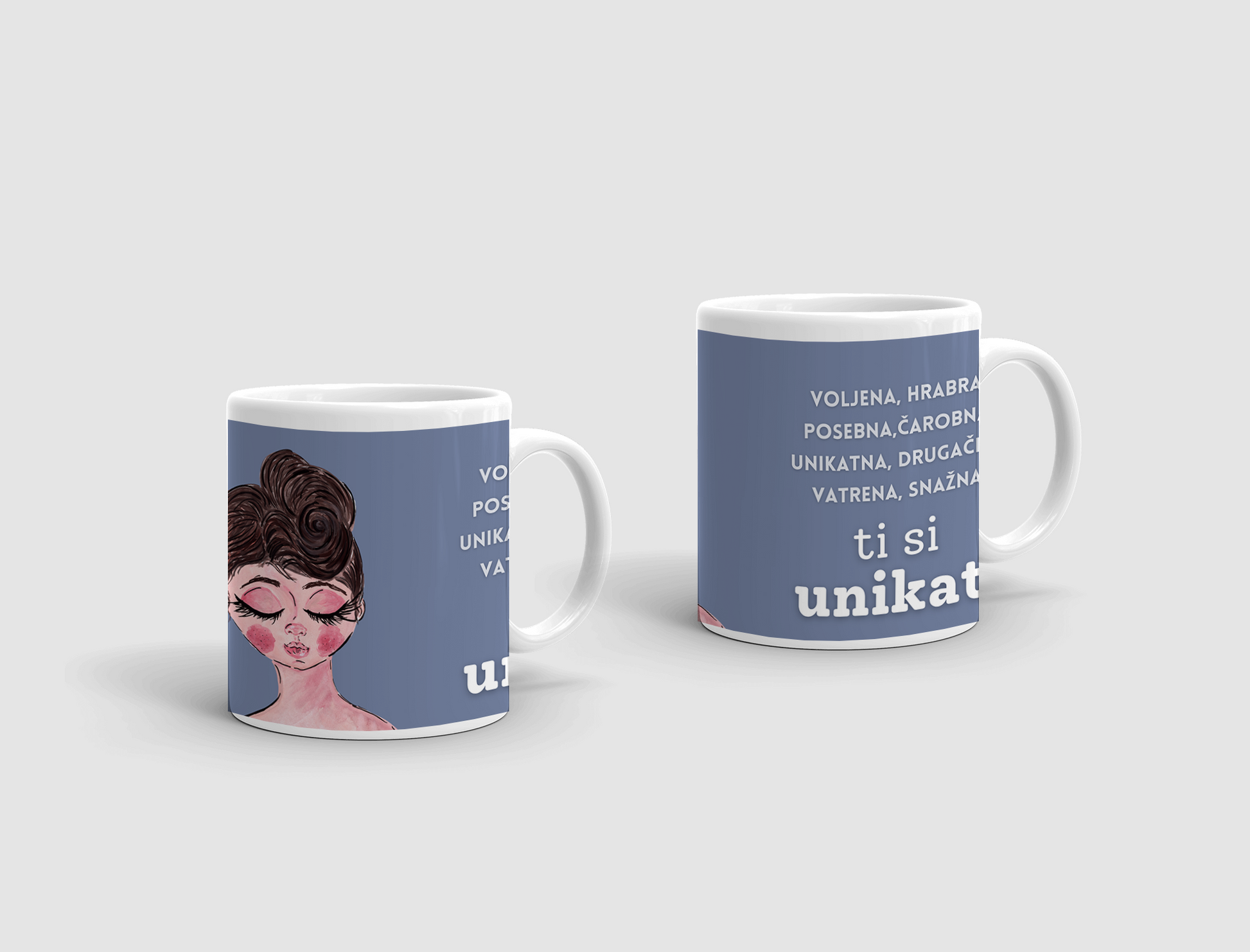šalica za dan žena, poklon za dan žena, dan žena, ideje za poklone za dan žena. šalice s printom, šalice s natpisom.